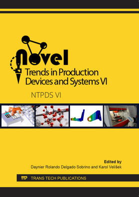 Delgado Sobrino / Velíšek |  Novel Trends in Production Devices and Systems VI | Buch |  Sack Fachmedien