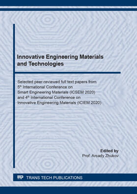 Zhukov |  Innovative Engineering Materials and Technologies | Buch |  Sack Fachmedien