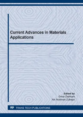 Dahham / Zulkepli |  Current Advances in Materials Applications | Buch |  Sack Fachmedien