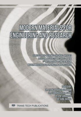 Sengodan / Adake / Sangeetha |  Modern Materials for Engineering and Research | Buch |  Sack Fachmedien