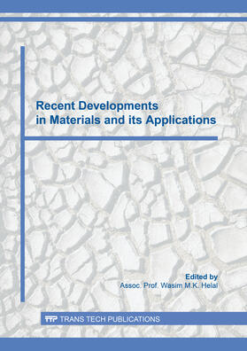 Helal |  Recent Developments in Materials and its Applications | Buch |  Sack Fachmedien