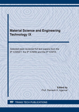 Agarwal |  Material Science and Engineering Technology IX | Buch |  Sack Fachmedien