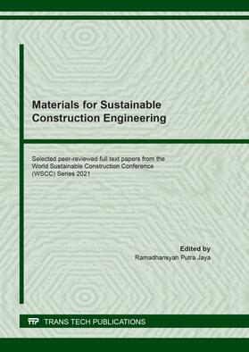 Putra Jaya |  Materials for Sustainable Construction Engineering | Buch |  Sack Fachmedien