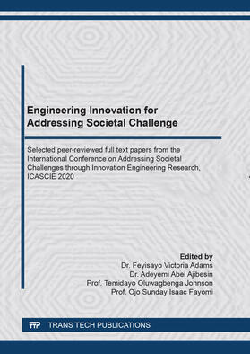 Adams / Ajibesin / Johnson |  Engineering Innovation for Addressing Societal Challenges | Buch |  Sack Fachmedien
