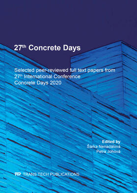 Nenadálová / Johová |  27th Concrete Days | Buch |  Sack Fachmedien
