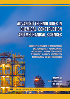 Rajeshkumar / Balaji | Advanced Technologies in Chemical, Construction and Mechanical Sciences | Buch | 978-3-0357-1824-9 | sack.de