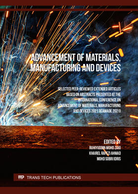 Zaki / Ahmad / Idris | Advancement of Materials, Manufacturing and Devices | Buch | 978-3-0357-1847-8 | sack.de