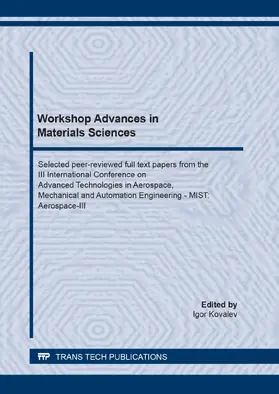 Kovalev |  Workshop Advances in Materials Sciences | Buch |  Sack Fachmedien