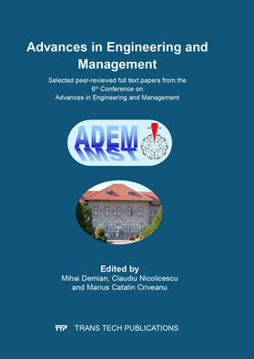 Demian / Nicolicescu / Criveanu |  Advances in Engineering and Management | Buch |  Sack Fachmedien