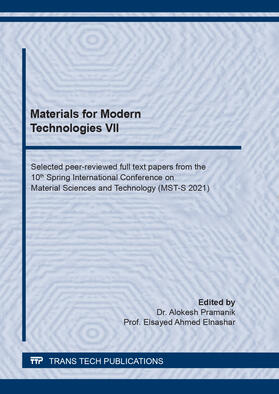 Pramanik / Elnashar |  Materials for Modern Technologies VII | Buch |  Sack Fachmedien