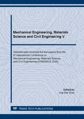 Zhao |  Mechanical Engineering, Materials Science and Civil Engineering V | Buch |  Sack Fachmedien