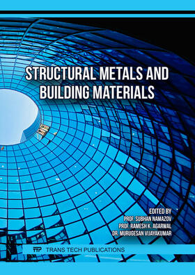 Namazov / Agarwal / Thillikkani |  Structural Metals and Building Materials | Buch |  Sack Fachmedien