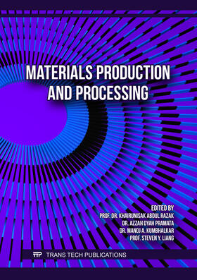 Razak / Pramata / Kumbhalkar |  Materials Production and Processing | Buch |  Sack Fachmedien