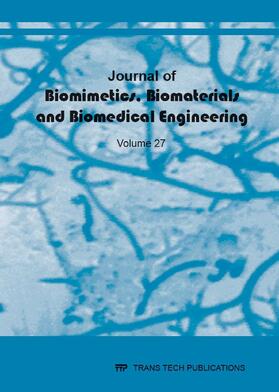 Journal of Biomimetics, Biomaterials and Biomedical Engineering Vol. 27 | Sonstiges | 978-3-0357-2085-3 | sack.de