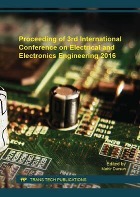 Dursun | Proceeding of 3rd International Conference on Electrical and Electronics Engineering 2016 | Sonstiges | 978-3-0357-2100-3 | sack.de