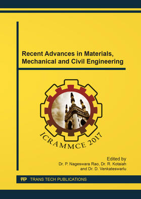 Rao / Kotaiah / Venkateswarlu |  Recent Advances in Materials, Mechanical and Civil Engineering | Sonstiges |  Sack Fachmedien