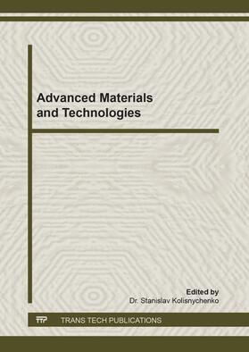 Kolisnychenko |  Advanced Materials and Technologies | Sonstiges |  Sack Fachmedien