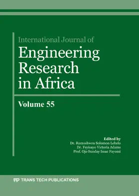 Lebelo / Adams / Fayomi |  International Journal of Engineering Research in Africa Vol. 55 | eBook | Sack Fachmedien