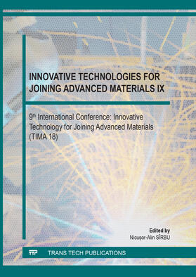 S?rbu |  Innovative Technologies for Joining Advanced Materials IX | Sonstiges |  Sack Fachmedien