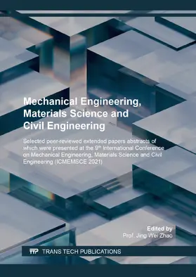 Zhao |  Mechanical Engineering, Materials Science and Civil Engineering | eBook | Sack Fachmedien