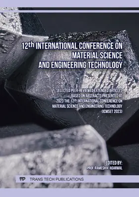 Agarwal |  12th International Conference on Material Science and Engineering Technology | eBook | Sack Fachmedien