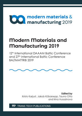 Karjust / K?barsepp / Otto |  Modern Materials and Manufacturing 2019 | Sonstiges |  Sack Fachmedien