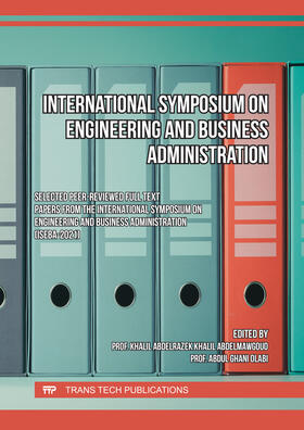 Khalil / Olabi |  International Symposium on Engineering and Business Administration | Buch |  Sack Fachmedien