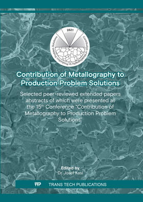 Kasl |  Contribution of Metallography to Production Problem Solutions | Buch |  Sack Fachmedien