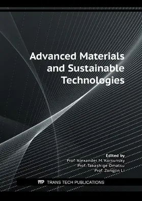 Korsunsky / Omatsu / Li |  Advanced Materials and Sustainable Technologies | eBook | Sack Fachmedien