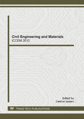 Spataru | Civil Engineering and Materials | Sonstiges | 978-3-0357-2920-7 | sack.de