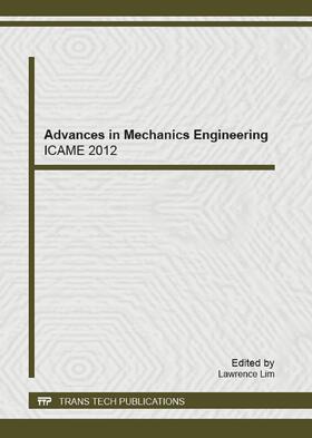 Lim |  Advances in Mechanics Engineering | Sonstiges |  Sack Fachmedien