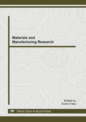 Yang |  Materials and Manufacturing Research | Sonstiges |  Sack Fachmedien