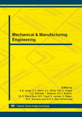 Ismail / Alimin / Tobi |  Mechanical & Manufacturing Engineering | Sonstiges |  Sack Fachmedien