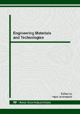 Jaroenapibal |  Engineering Materials and Technologies | eBook | Sack Fachmedien