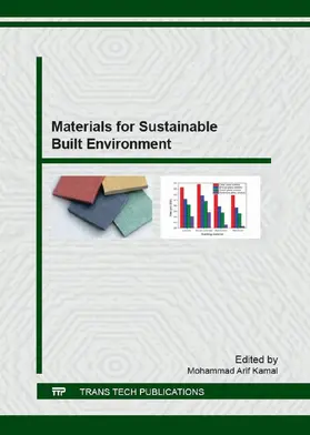 Kamal |  Materials for Sustainable Built Environment | eBook | Sack Fachmedien