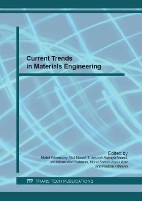 Abd Manaf / Anand / Thangaraj |  Current Trends in Materials Engineering | eBook | Sack Fachmedien