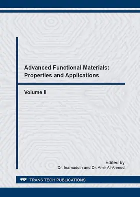 Inamuddin / Al-Ahmed |  Advanced Functional Materials: Properties and Applications, Vol. II | eBook | Sack Fachmedien