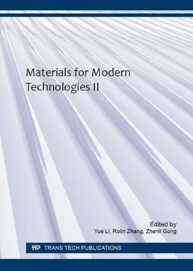 Li / Zhang / Gong |  Materials for Modern Technologies II | eBook | Sack Fachmedien