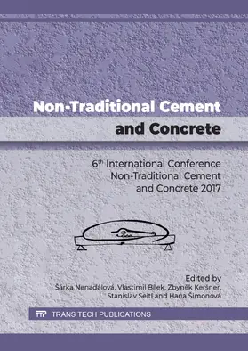 Nenadálová / Bílek / Keršner |  Non-Traditional Cement and Concrete | eBook | Sack Fachmedien