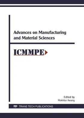 Awang |  Advances on Manufacturing and Material Sciences | eBook | Sack Fachmedien