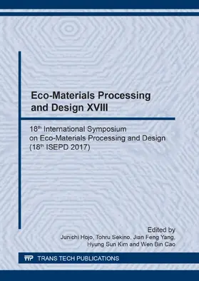 Hojo / Sekino / Yang |  Eco-Materials Processing and Design XVIII | eBook | Sack Fachmedien