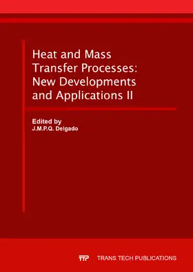 Delgado |  Heat and Mass Transfer Processes: New Developments and Applications II | eBook | Sack Fachmedien