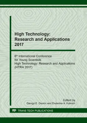 Osokin / Kulinich |  High Technology: Research and Applications 2017 | eBook | Sack Fachmedien