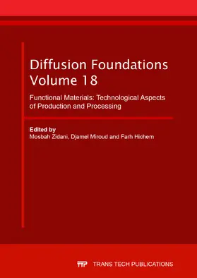 Zidani / Miroud / Farh |  Diffusion Foundations Vol. 18 | eBook | Sack Fachmedien