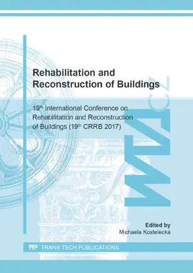 Kostelecká |  Rehabilitation and Reconstruction of Buildings | eBook | Sack Fachmedien