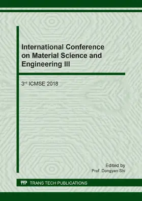 Shi |  International Conference on Material Science and Engineering III | eBook | Sack Fachmedien