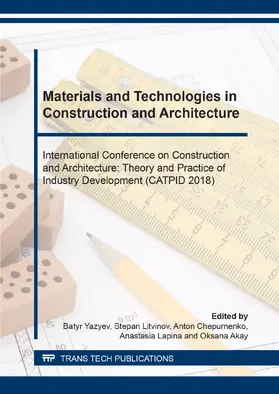 Yazyev / Litvinov / Chepurnenko |  Materials and Technologies in Construction and Architecture | eBook | Sack Fachmedien