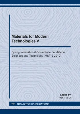 Li / Du |  Materials for Modern Technologies V | eBook | Sack Fachmedien