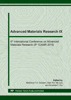 Goosen / Lau / Wu |  Advanced Materials Research IX | eBook | Sack Fachmedien