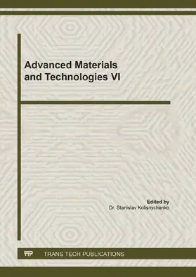 Kolisnychenko |  Advanced Materials and Technologies VI | eBook | Sack Fachmedien